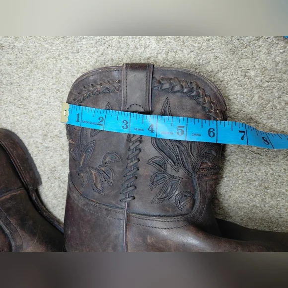 Frye Women Size 8.5B Brown Leather Western Boots - Picture 10 of 13